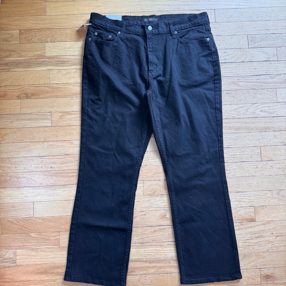Member's Mark Mens Straight Fit Premium Stretch Denim Jeans Black 38x29 NWT